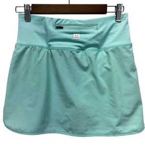 Huk Icon X Performance Skort Small Built in Shorts Zipper Back Pocket Seamist